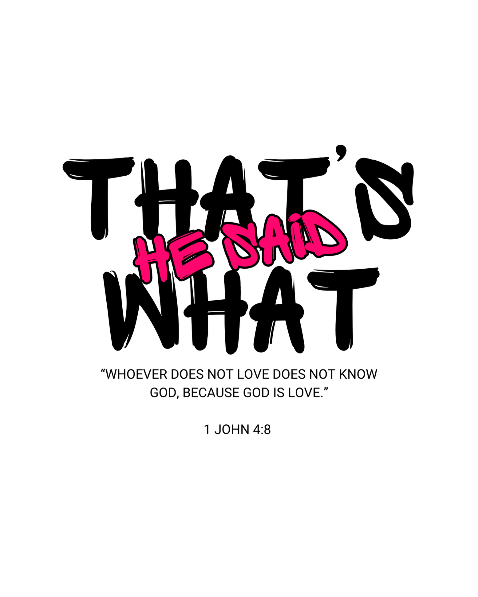 That's What He Said-Faith Inspired Shirt